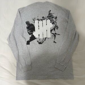 Undefeated Gray Long-Sleeve Shirt with White Logo